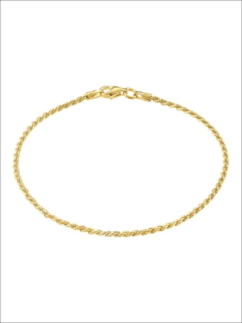 18K Gold Plated 925 Sterling Silver Link Bracelet 6.5-9in
